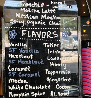 Flavor list