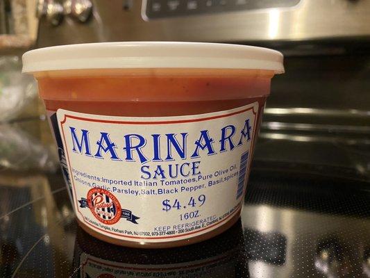 Price for said small marinara