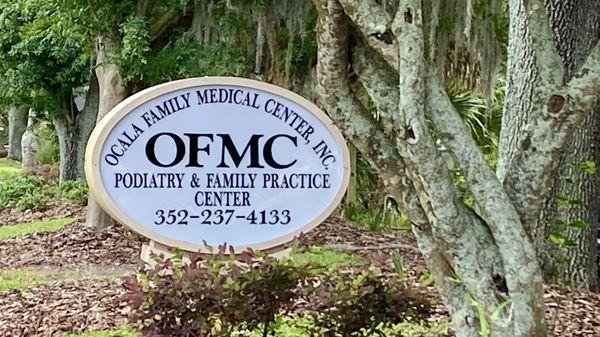 OFMC Podiatry & Family Practice sign, next to Easy Street in Ocala  #ofmc