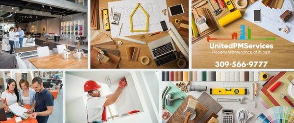 United PM Services offers Property Maintenance Services, Home Improvement, Remodeling, Repair & Renovations.