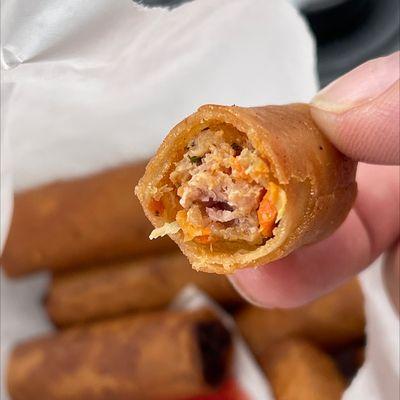 Freshly fried Lumpia Shanghai!