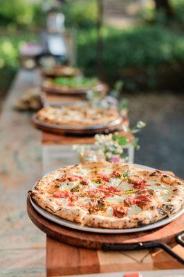 Woodfired pizza buffet (Huria's Catering)