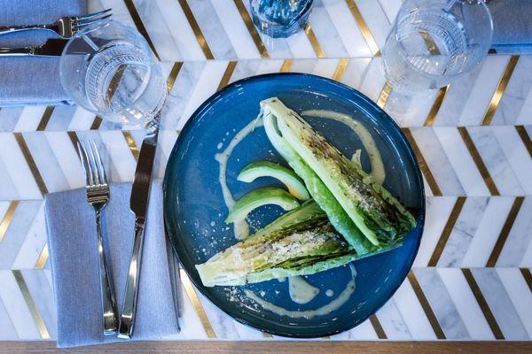 Grilled romaine