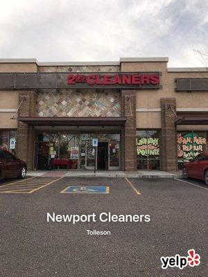 It doesn't say Newport Cleaners on their storefront.  The $2.95 CLEANERS stands out in big red letters.