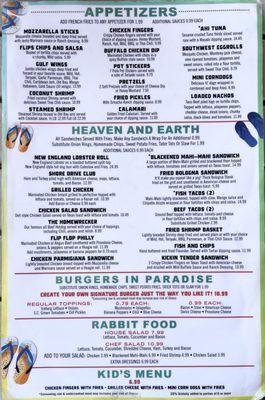 Oct 2024 Menu and Prices