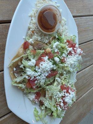 Tostadas de pollo chicken tostadas