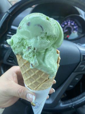 My new favorite ice cream pistachio flavor!