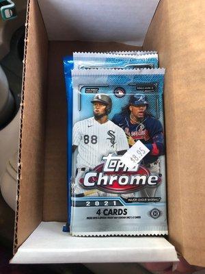 2021 Topps Chrome Baseball cards.