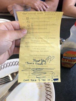 Coolest receipt ever.