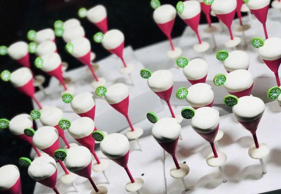 Custom logo cake pops