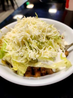 Chile Verde burrito bowl