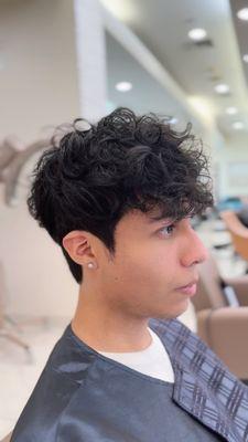 Men's Perm and Haircut