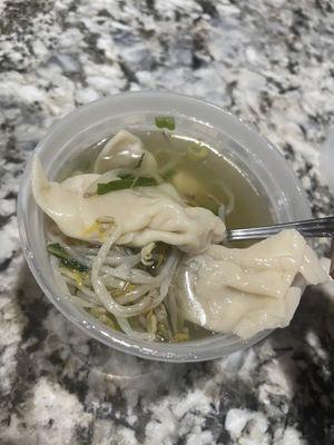 Wonton soup- good. Loved the bean sprouts in it