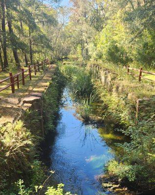 remains of the canal on both sides