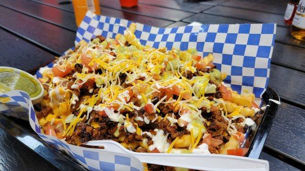 Asada fries. It's bigger than it looks!