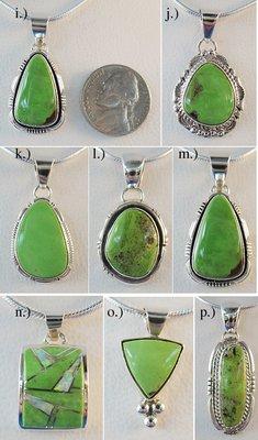 Navajo gaspiete pendants