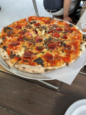 Mushroom and pepperoni