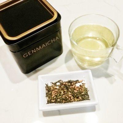 Genmaicha Green Tea - Japanese Bancha leaves mixed with roasted brown rice and popped white rice.