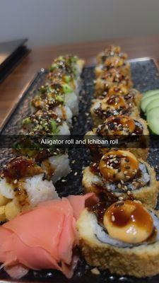 Alligator and Ichiban roll