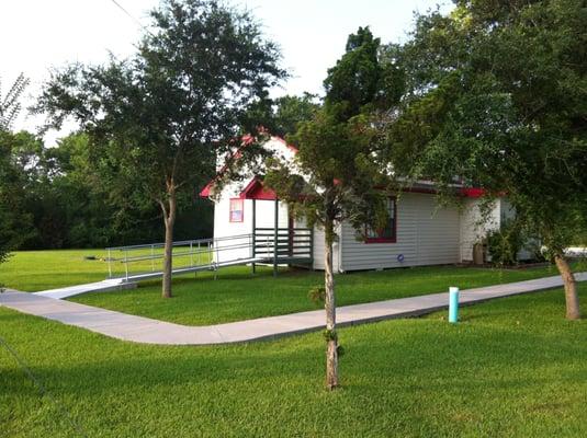 We have about 1 acre of green space. It is so relaxing.