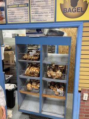 Rack of the best bagels loading !