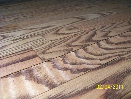 Wire Brushed and oiled oak