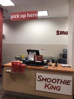 Cash register/ pick up area