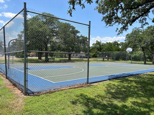 Fairly new basketball court