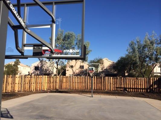 Basketball hoops