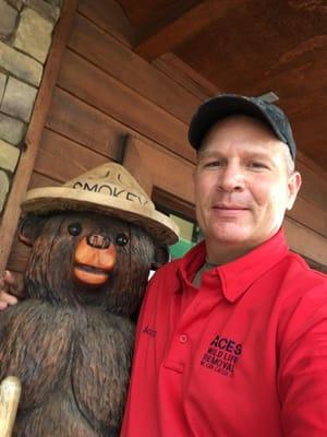 Ran into smoky today and he confided in me that if he has wildlife  conflicts he calls aces wildlife removal