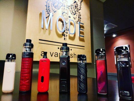 We got Voopoo gear! The Vinci Q, Drag X Pro, Seal, Drag S Pro, Vinci Royal Edition, and the Vinci 2! Mode Vape San Dimas - Be tobacco free.