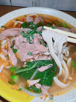 Spicy Sour Beef Lamen Soup