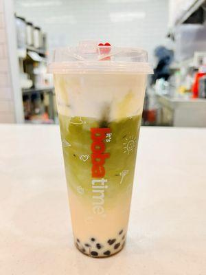 Jasmine Matcha Milk Foam Boba