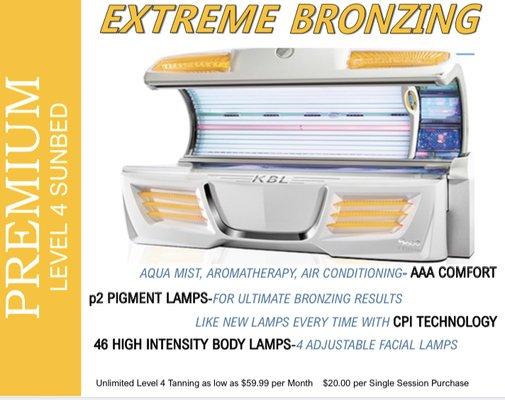 New KBL Sun bed soon to all 3 stores!