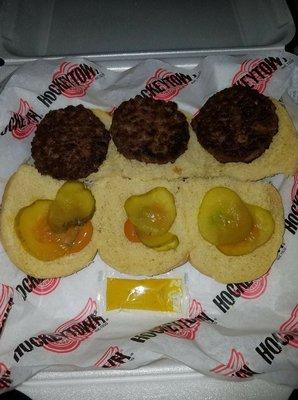 Sliders I ordered for a carry out!!