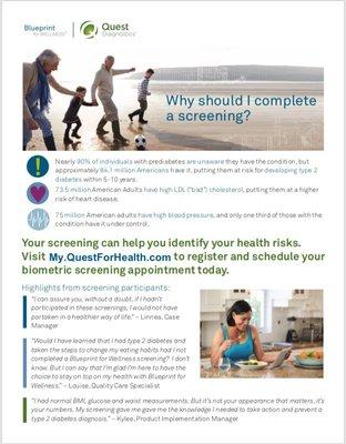 When your employer provides free health screening and lab, you have no excuse but to take care of yourself!