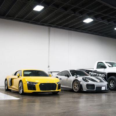 Audi R8 & Porsche GT2RS in the shop awaiting PPF and more!