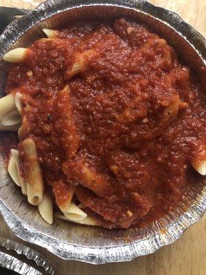 Side of Ziti in sauce