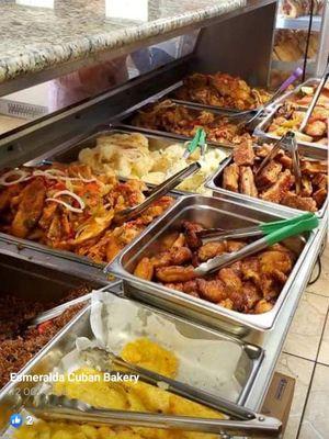 Hot food selection