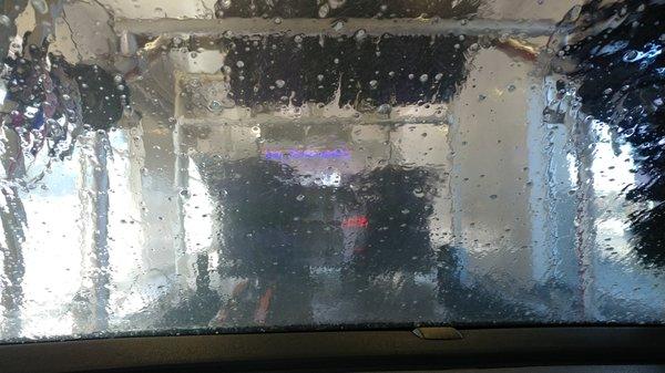 Swish swish in the Sam's Xpress Car Wash