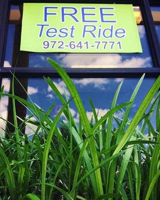 Free demo rides always available!