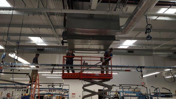 25 Ton Air Handler Install for Industrial Application