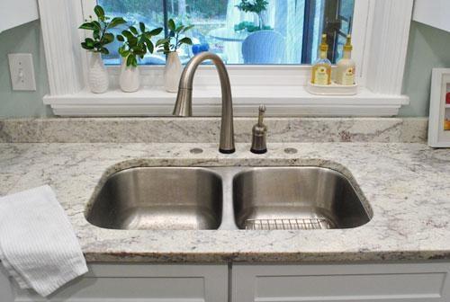 We can repair or replace any faucet. We fixed this one. Not too long ago.