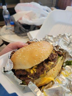 Double cheeseburger