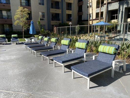 Amli Apartments new outdoor chaise cushions