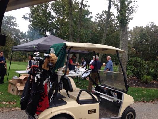 Golfing with joe Watson from the flyers.