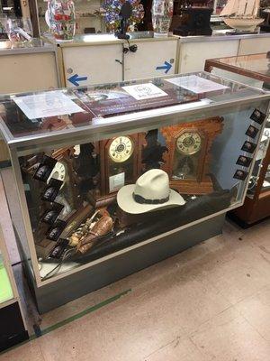 Clock Crazy display case in Wildwood Antique Mall in Wildwood FL.