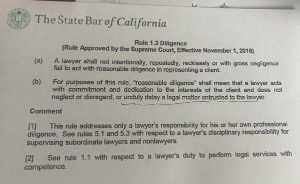 Yorkey has been unresponsive despite many attempts to contact him.  He was recommended by MetLife.  I will make formal complaint to CA Bar.