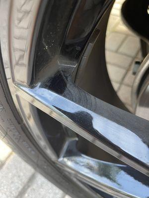 Brake dust/dirt left on wheel