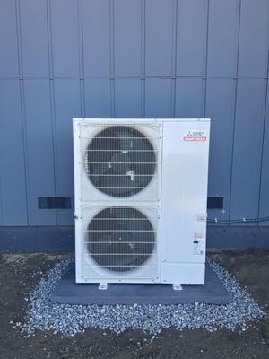 Mitsubishi City Multi heat pump MXZ-SM60  installation in Oakland.